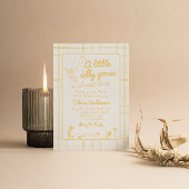 間抜けガチョウの手で引いた赤男女兼用ちゃんシャワー 招待状