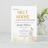 間抜けガチョウの赤ちゃんシャワー男女兼用ヴィンテージ 招待状 (スタンド正面)