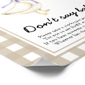 間抜けガチョウの赤ちゃんシャワー – ベビー ポスター (角)