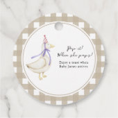 間抜けガチョウの赤んポップ・アートのだ！彼女のポップ フェイバータグ (裏面)