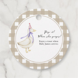 間抜けガチョウの赤んポップ・アートのだ！彼女のポップ フェイバータグ