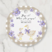 間抜けガチョウの赤んポップ・アートのだ!彼女のポップ フェイバータグ (裏面)