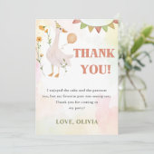 間抜けグースバースデーパーティーサンキューカード 招待状 (スタンド正面)