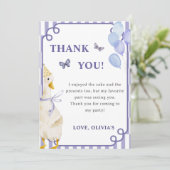 間抜けグースバースデーパーティーサンキューカード 招待状 (スタンド正面)