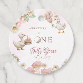 間抜けグースフラワーガーデンマッシュルーム1st誕生日 フェイバータグ