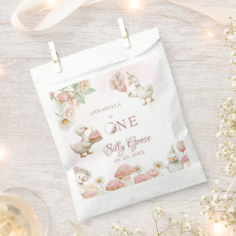 間抜けグースフラワーガーデンマッシュルーム1st誕生日 フェイバーバッグ