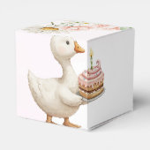 間抜けグースフラワーガーデンマッシュルーム1st誕生日 フェイバーボックス (裏面サイド)