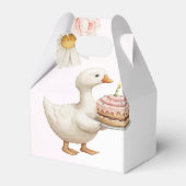 間抜けグースフラワーガーデンマッシュルーム1st誕生日 フェイバーボックス (裏面サイド)