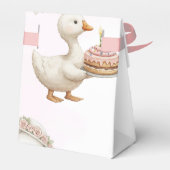 間抜けグースフラワーガーデンマッシュルーム1st誕生日 フェイバーボックス (裏面サイド)