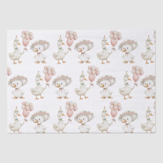 間抜けグースフラワーガーデンマッシュルーム1st誕生日 薄葉紙 (正面)