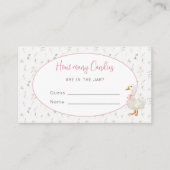 間抜けグース野草ピンクお菓子の数 エンクロージャーカード (正面)