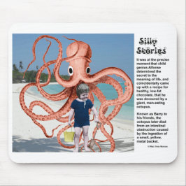 間抜けストーリー：人間食べ物のタコのマウスパッド マウスパッド
