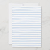 間抜けダックブルーボウボーイベビーシャワー招待状 招待状 (裏面)