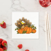 間抜けトルコとカボチャ スタンダードカクテルナプキン (インサイチュ)