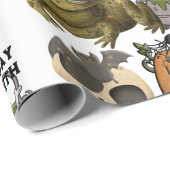 間抜けハロウィン誕生日ガールズ名パーティー ラッピングペーパー (ロールコーナー)