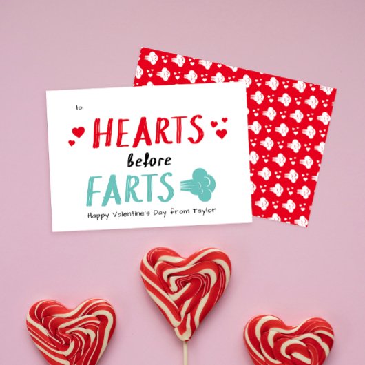間抜けハート前ファーツ教室バレンタインデー ノートカード