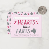 間抜けハートFart Classroom Valentine ノートカード (正面/裏面インサイチュ)