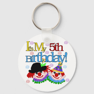 間抜けピエロ第5誕生日Tシャツとギフト キーホルダー