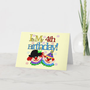 間抜けピエロ4th誕生日Tシャツとギフト カード