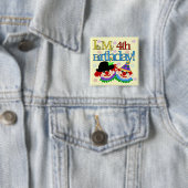 間抜けピエロ4th誕生日Tシャツとギフト 缶バッジ (インサイチュ)