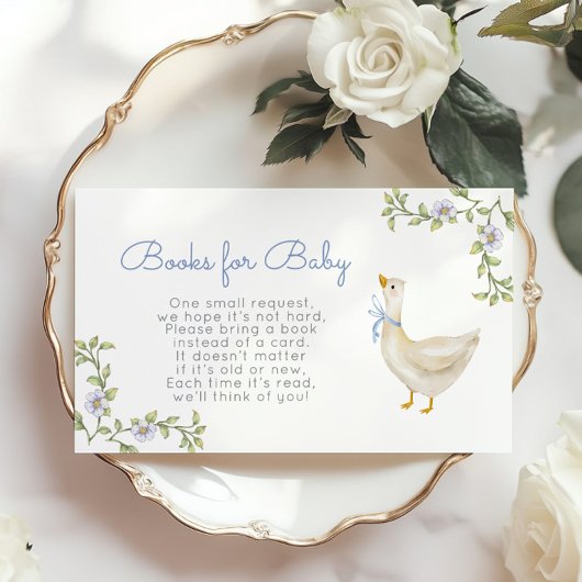 間抜けベビーチケットのグースワイルドフラワーブック エンクロージャーカード