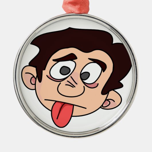 間抜け人 メタルオーナメント (正面)