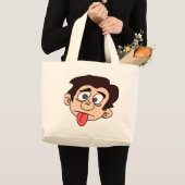 間抜け人 ラージトートバッグ (正面(商品))