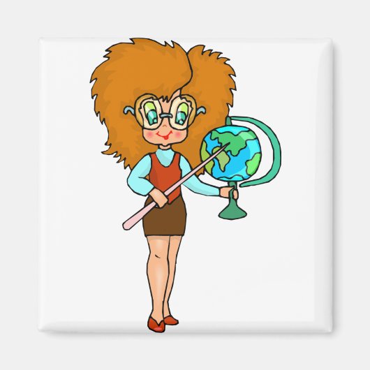 間抜け先生 マグネット (正面)