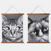 間抜け怒猫 吊り下げ型タペストリー (ダブル)