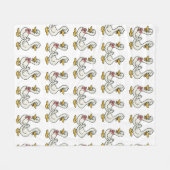 間抜け毛毛布 フリースブランケット (正面(横))