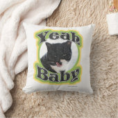 間抜け気のあるそぶりをした猫 クッション (ブランケット)