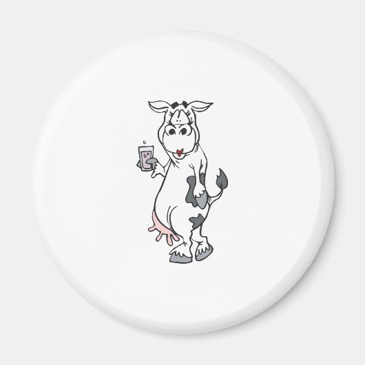 間抜け牛乳 マグネット (正面)