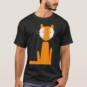 間抜け猫ユーモアのあるミーム Tシャツ