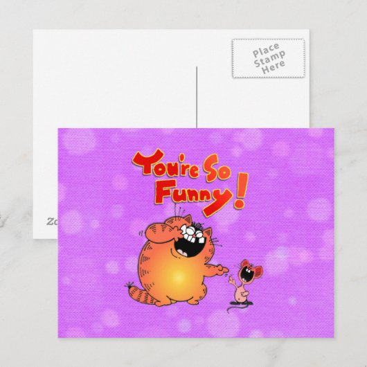 間抜け猫 ポストカード (正面/裏面)