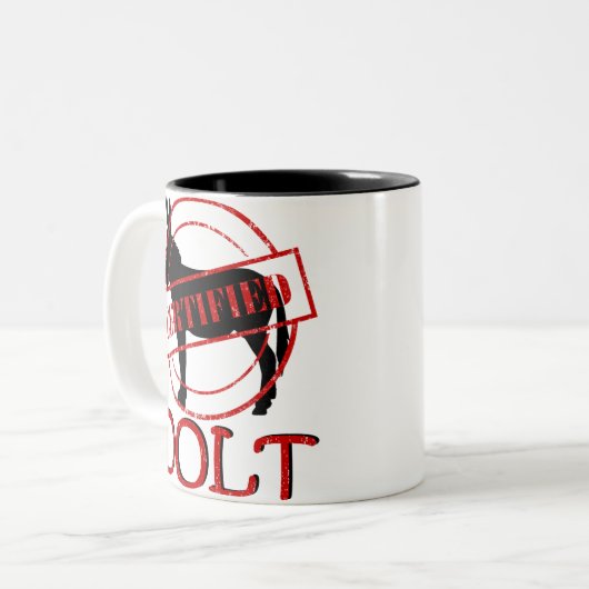 間抜け者によって証明されるツートーンマグ ツートーンマグカップ (正面左)