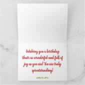 間抜け芽誕生日-おもしろい家族への贈り物 カード (内部)