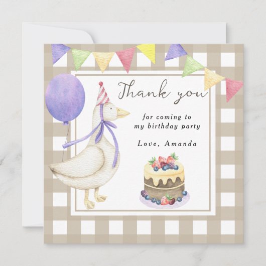 間抜け誕生日パ感謝していーティ 招待状 (正面)