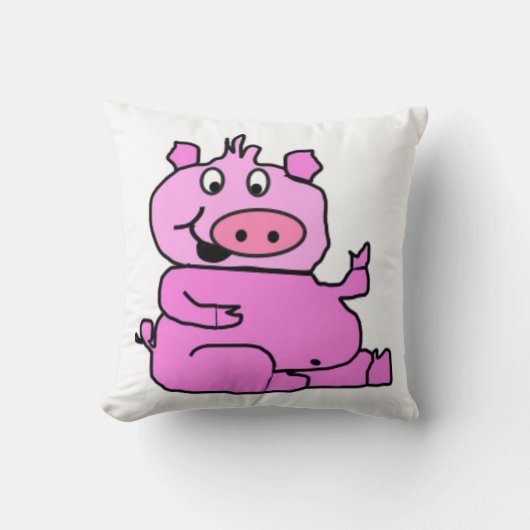 間抜け豚 クッション (正面)