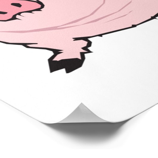 間抜け豚 ポスター (角)