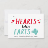 間抜け赤いハートFart Classroom Valentine (正面)