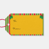 間抜け雪だるま |クリスマス ギフトタグ (裏面横)