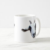間抜け顔のヤギのコーヒー・マグ コーヒーマグカップ (正面右)