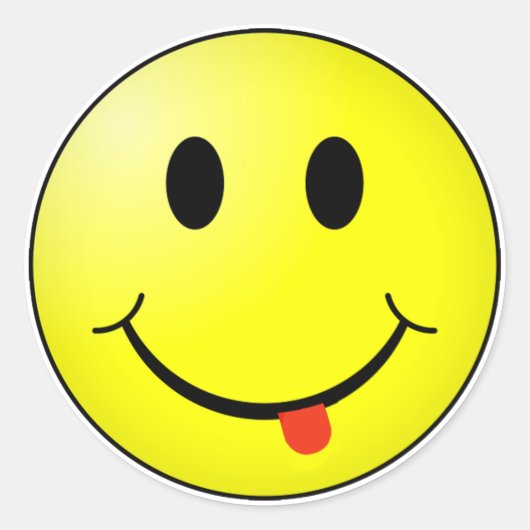 間抜け顔 ラウンドシール (正面)