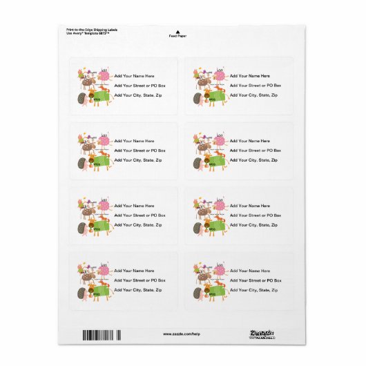 間抜け類 ラベル (フルシート)