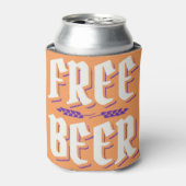 間抜け&キチ無料ビール 缶クーラー (缶正面)