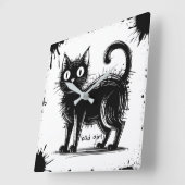 間抜け スクエア壁時計 (傾斜)