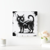 間抜け スクエア壁時計 (ホーム)