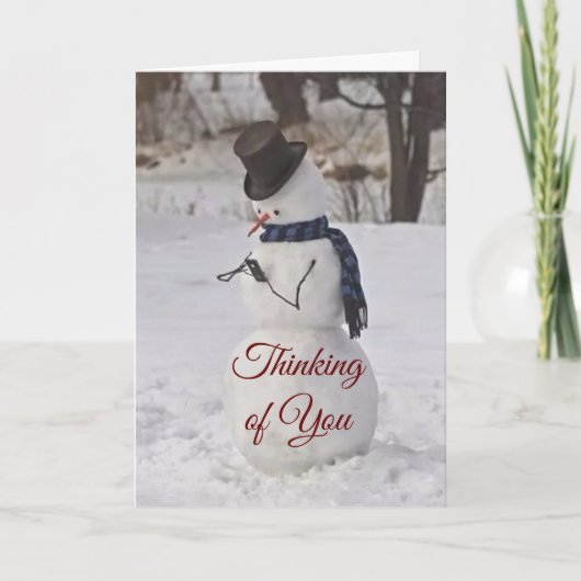 間抜け/SWEETこの雪だるまはクリスマスめでたい シーズンカード (正面)