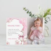 間抜けGoose Birthday Partyフォトサンキューカード 招待状 (スタンド正面)