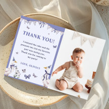 間抜けGoose Birthday Partyフォトサンキューカード